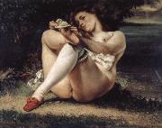 Gustave Courbet, Woman with White Stockings